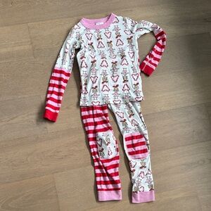 Hanna Andersson Kids Pajamas with Red and Pink Patterns